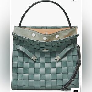 Tory Burch Lee Radziwell Woven Double Bag